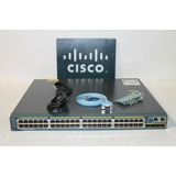 Switch Cisco 2960s 48 Portas Ws-c2960s-48lps-l Poe Sfp+ 10gb