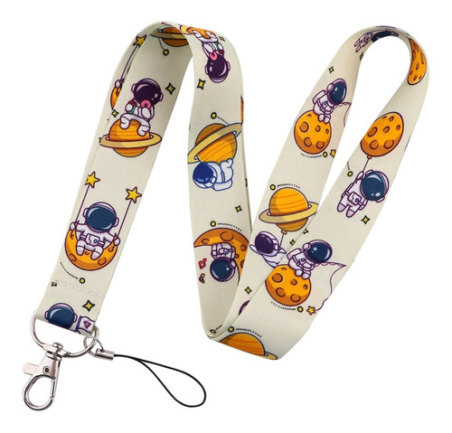 1 Gafete Lanyard Cordon Correa Cinta Llaves Llavero Kawaii