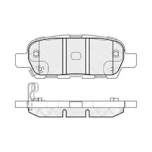 Pastillas Freno Para Nissan Qashqai 1.5- 1.6- 2.0 07/ Traser Foto 2