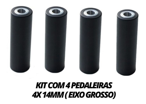 Apoio Pedaleira Run Bmx Aluminio Nylon Profissional 4 Unidad