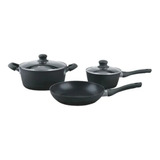 Bateria Cocina Hudson 5 Piezas Olla Cacerola Sarten Teflon