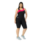 Macacão Fitness Feminino Plus Size Moda Academia Estampadas