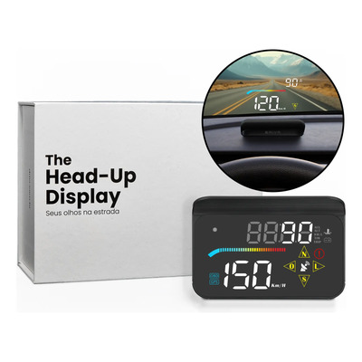 Hud Head Up Display Velocímetro Digital Obd2 Carro Universal | Parcelamento sem juros