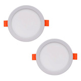 2 Pack Lampara Led Ajustable 9w Empotrar Plafon O Bote 10cm