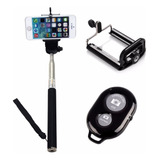 Kit Pau Selfie Monopod 1m + Controle Remoto Bluetooth