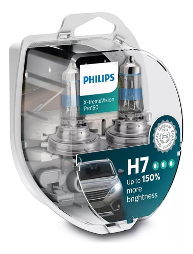 Lamparas Philips H7 Xtreme Vision +130% 55w 12v Auto Halogen
