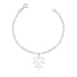 Pulseira Menina - Prata 925 Comprimento 19 Cm