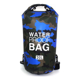 Bolso Estanco Waterproof Camuflado 20 Lts Resistente Al Agua
