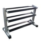 Rack Para 10 Pares De Mancuernas Gym Color Negro