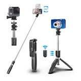 Bastão Pau De Selfie Bluetooth Tripé Para Celular Câmera