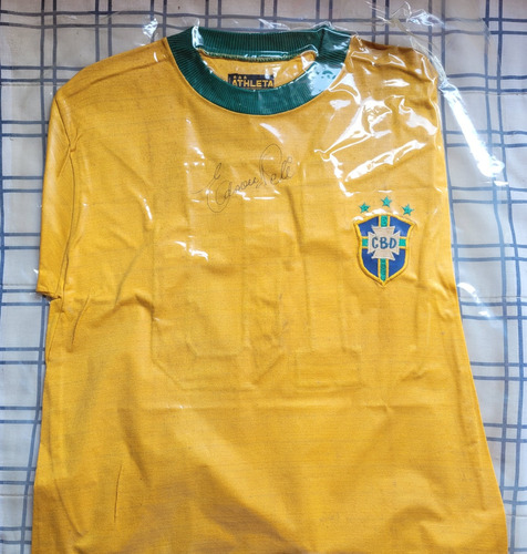 Camisa Seleção Brasileira 1972 - Autografada Por Pelé