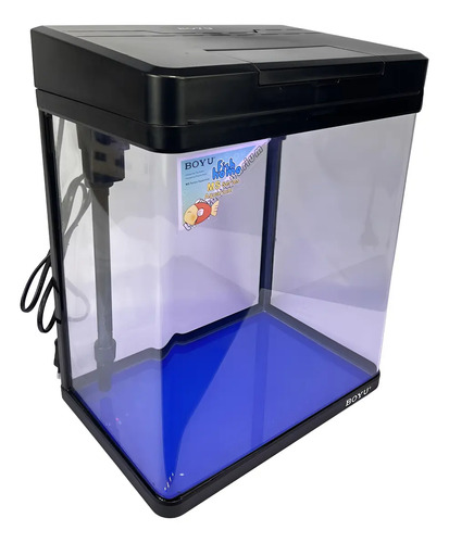 Boyu Aquário Curvo Ms-320 20l Led 3w E Bomba Submersa 290l/h