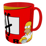 Mugs Homero J Simpson Duff Pocillo Gamers Color Rojo