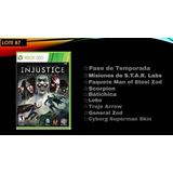 Injusticie Juego Original Xbox 360 Pack 87