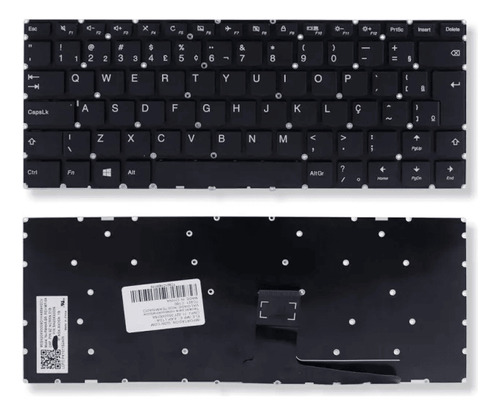 Teclado Para Notebook Lenovo Ideapad 310-14isk 80ug Br Com Ç