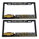  Portaplacas Premium Chevrolet Juego 2 Piezas 01