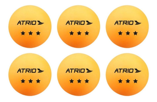 Bola Bolinha De Ping Pong Profissional Atrio 3 Estrelas 6 Un