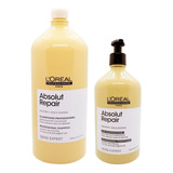 Loreal Absolut Repair Shampoo 1500ml + Acondicionador 750ml