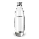 Botella 1 Litro Metal Fuse Sodastream Con Tapa Rosca Color Gris