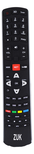 Control Remoto Tv P/ Rca Tcl Hitachi Daewo Tecla Netflix Zuk