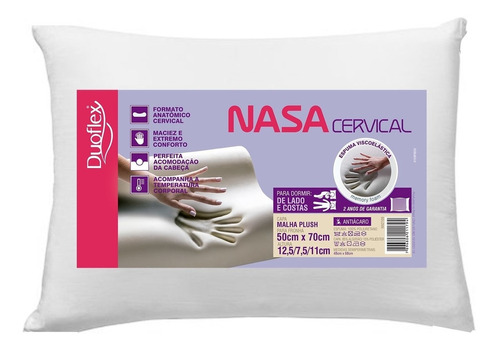 Travesseiro Nasa Cervical 50x70cm - Duoflex