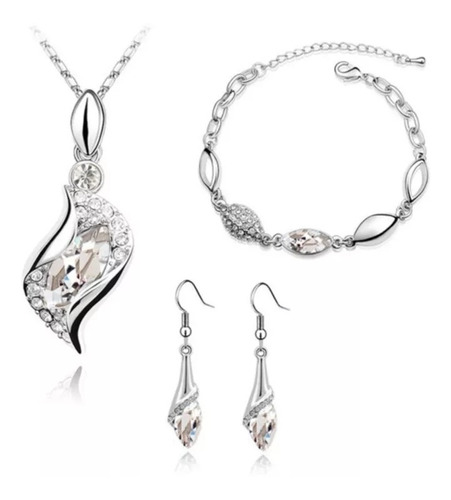 Set Juego De Joyas Mujer Regalo Elegante Circonia 