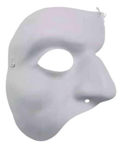 Mascara Meia Face Branca Carnaval Haloween Festas Fantasma 