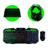 Kit Gamer Xzone 4 Em 1 Teclado Mouse Headset Mousepad Gtc-02