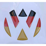 Embellecedor Emblema Vw Volkswagen Bandera De Alemania 9cm