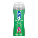 Lubricante Durex Play Massage 2-1  Base De Agua Y Aloe Vera