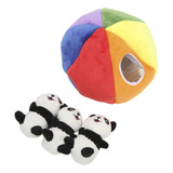 Set De Peluche De Peluche Del Bosque Con Forma De Panda En F