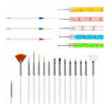 Kit De Pincel Decoración Para Manicura Dotting Liner Dibujar