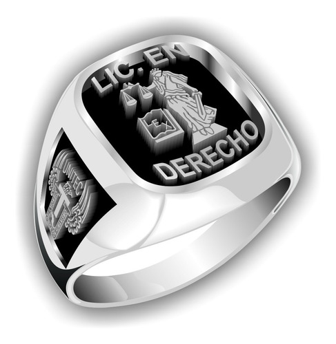 Anillo De Graduación, Personalizado Extra, Para Hombre.