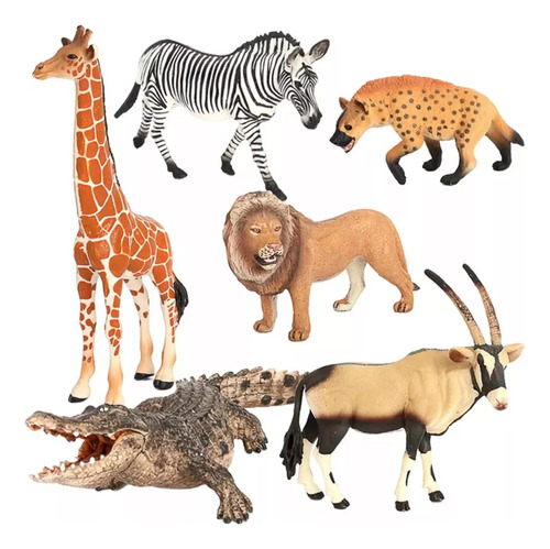 Zoo Animal Safari Jungle Africa Lion Zebra Plastic