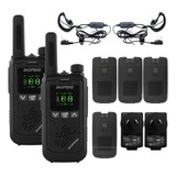 Handy Baofeng Kit X2 Radios Uhf Lcd 16ch 10km Bft17 + Extras