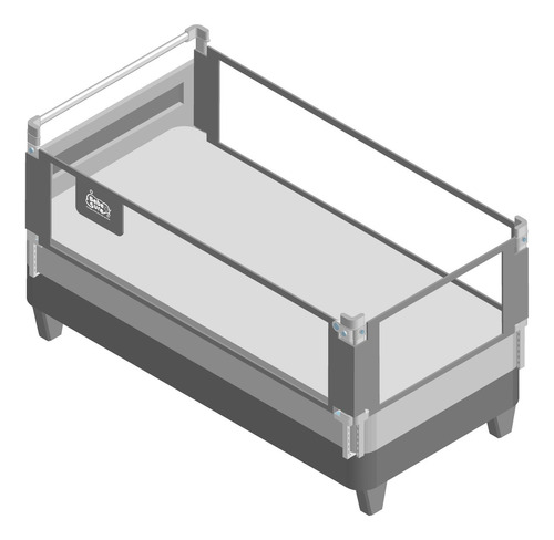 3 Barandas Para Cama 2plazas (150x200x200)+ Soporte Cabecera