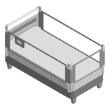 3 Barandas Para Cama 2plazas (150x200x200)+ Soporte Cabecera