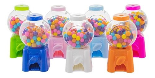 Mini Baleiro Candy Machine Diversas Cores Com 12 Unidades