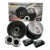 Set De Medios Rock Series 6.5 PuLG 1000w Open Show Color Negro