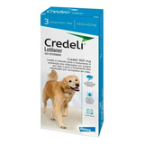 Pastilla Antiparasitario Para Pulga Elanco Credelio Para Perro De 22kg A 45kg 3 Comprimidos Color Azul