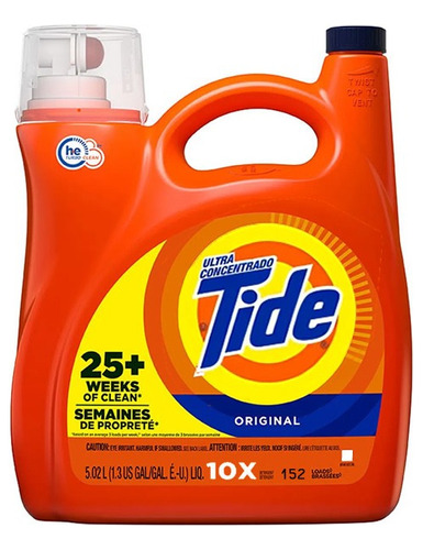 Detergente Tide Original 5.02l Ultra - L a $33940