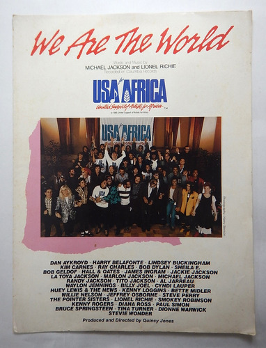 Usa Africa - We Are The World - Partitura