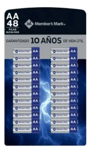 Baterias Pilas Doble Aa Alcalinas Mm Pack 48 Piezas 