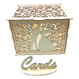 Sobres Decorativos, Caja De Boda, Tarjeta De Madera Para Man