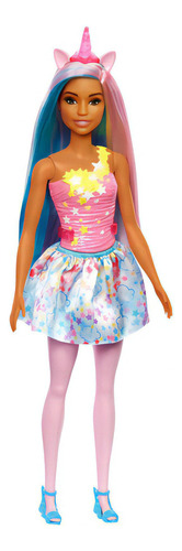 Barbie Muñeca Unicornio Cuerno Rosa Original Mattel 