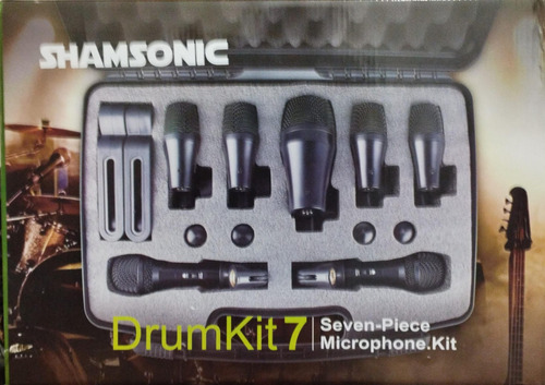 Kit Microfones Bateria Shamsonic Drumkit 7