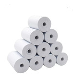 Pack 10 Rollos De  Papel Térmico 57x30 Datafonos Impresoras