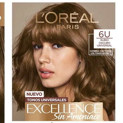 Coloración Permanente Excellence Sin Amoníaco L'oréal Paris 6u Rubio Oscuro Universal | Envío gratis