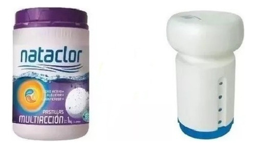 Combo Boya Dosificadora + Pastillas Multiacción 1kg Nataclor