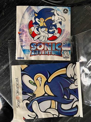 Manual Y Portada De Sonic Adventure Original Sega Dreamcast